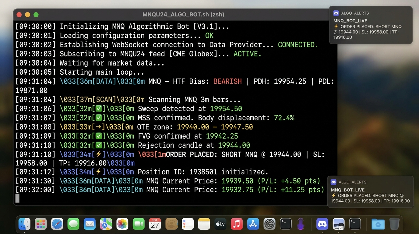 Topstep Trader Bot Terminal